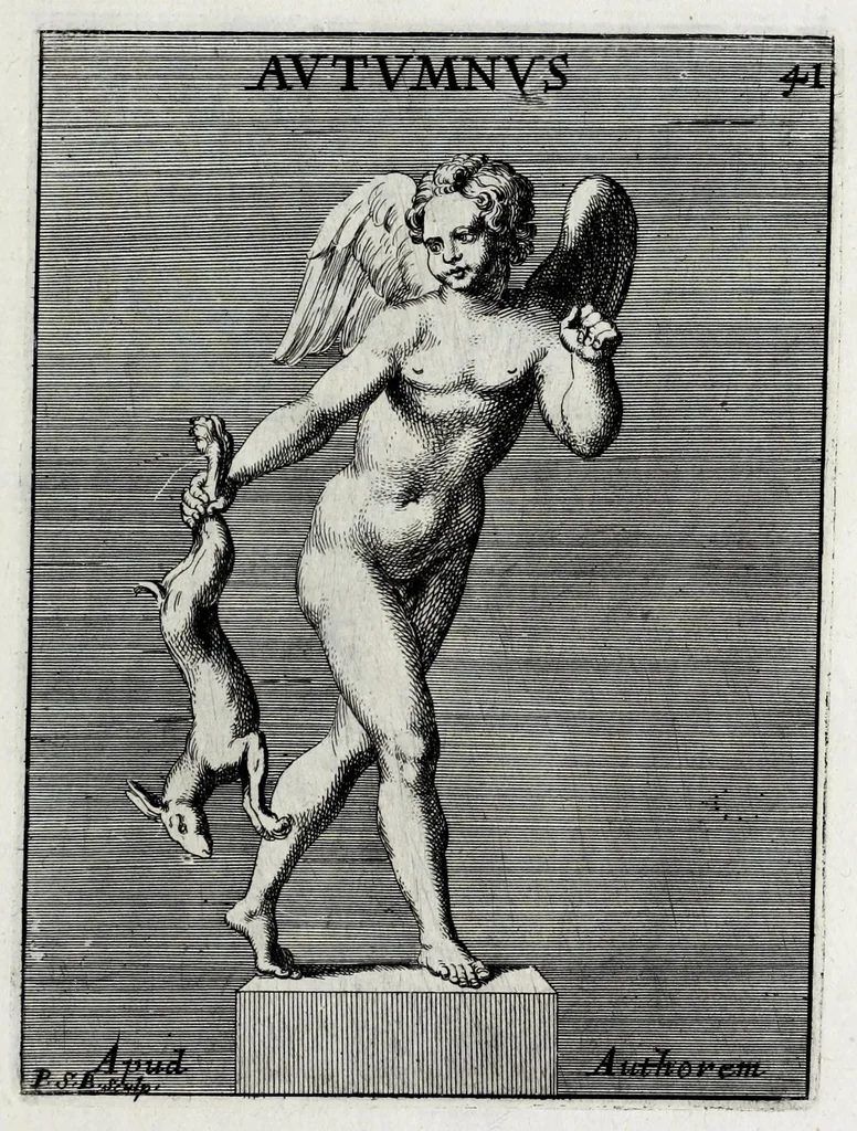 An illustration from Romanum museum, sive, Thesaurus eruditae antiquitatis : in quo gemmae, idola, insignia sacerdotalia, instrumenta sacrificijs inservientia, lucernae, vasa, bullae, armillae, fibulae, claves, annuli, tesserae, styli, strigiles, gutti, phialae lacrymatoriae, vota, signa militaria, &c. centum & septuaginta tabulis aeneis incisa referuntur ac dilucidantur, 1690, leaf 295