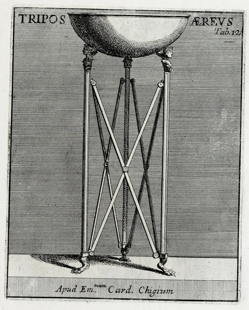 An illustration from Romanum museum, sive, Thesaurus eruditae antiquitatis : in quo gemmae, idola, insignia sacerdotalia, instrumenta sacrificijs inservientia, lucernae, vasa, bullae, armillae, fibulae, claves, annuli, tesserae, styli, strigiles, gutti, phialae lacrymatoriae, vota, signa militaria, &c. centum & septuaginta tabulis aeneis incisa referuntur ac dilucidantur, 1690, leaf 341