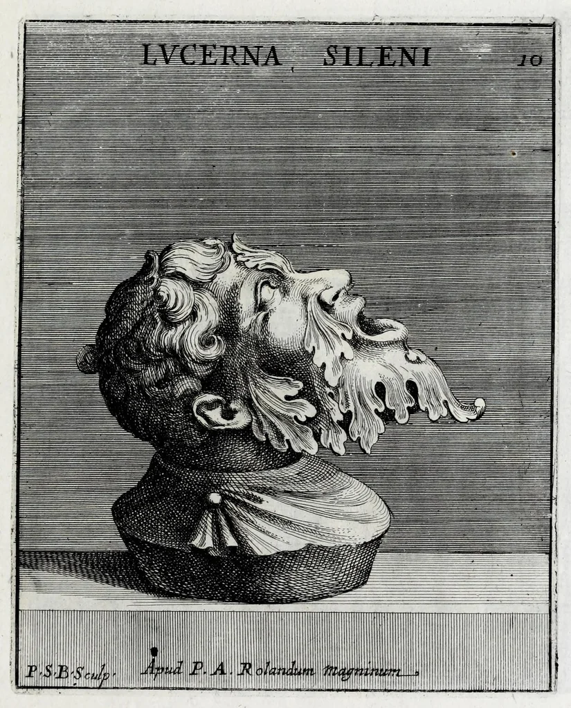 An illustration from Romanum museum, sive, Thesaurus eruditae antiquitatis : in quo gemmae, idola, insignia sacerdotalia, instrumenta sacrificijs inservientia, lucernae, vasa, bullae, armillae, fibulae, claves, annuli, tesserae, styli, strigiles, gutti, phialae lacrymatoriae, vota, signa militaria, &c. centum & septuaginta tabulis aeneis incisa referuntur ac dilucidantur, 1690, leaf 399