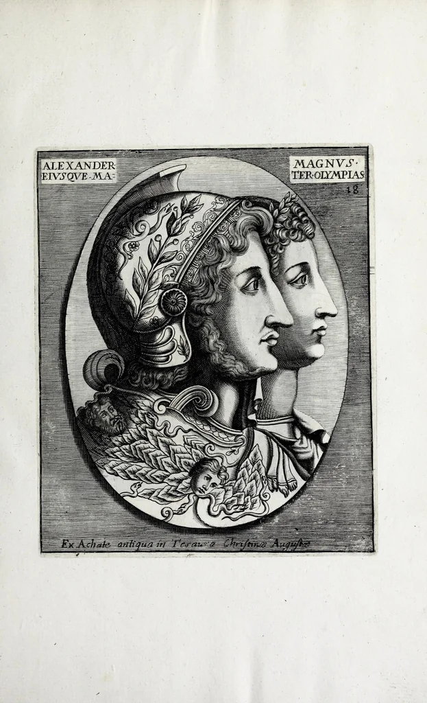 An illustration from Romanum museum, sive, Thesaurus eruditae antiquitatis : in quo gemmae, idola, insignia sacerdotalia, instrumenta sacrificijs inservientia, lucernae, vasa, bullae, armillae, fibulae, claves, annuli, tesserae, styli, strigiles, gutti, phialae lacrymatoriae, vota, signa militaria, &c. centum & septuaginta tabulis aeneis incisa referuntur ac dilucidantur, 1690, leaf 93