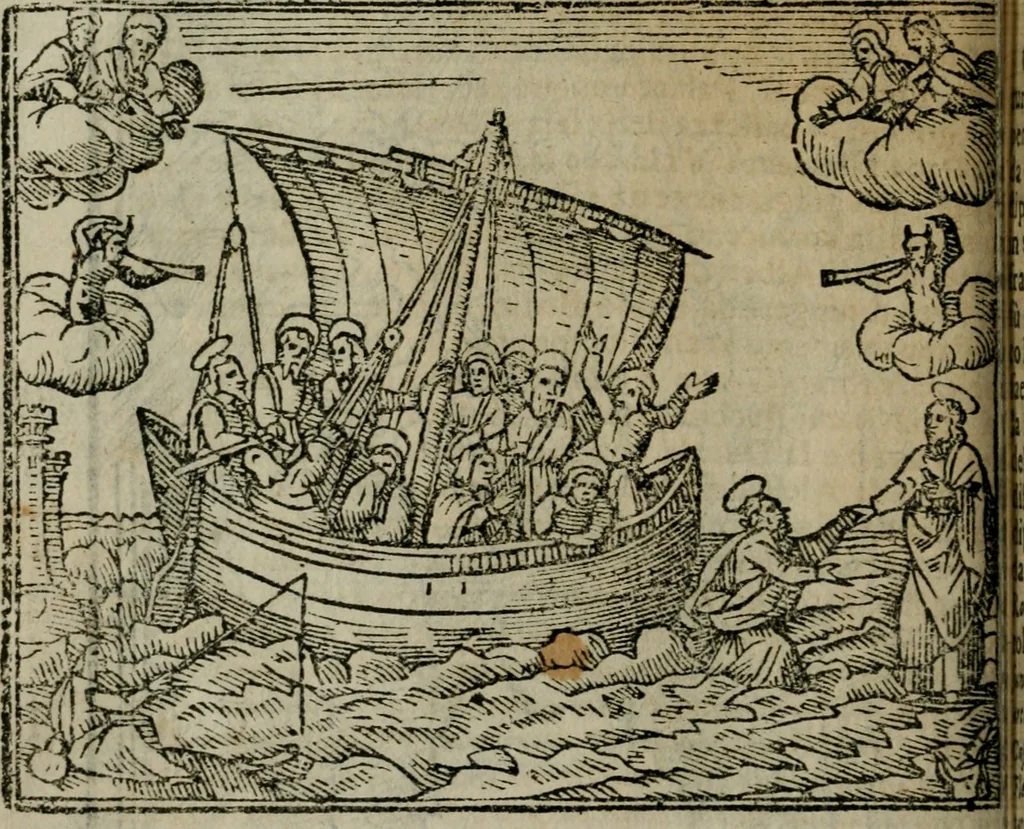 An illustration from Roma ricercata nel suo sito : con tutte le curiosità, che in essa si ritrouano, tanto antiche, come moderne, cioè chiese, monasterij, hospidali, collegij, seminarij, tempij, teatri, anfiteatri, naumachie, cerchi, fori, curie, palazzi, e statue, librarie, musei, pitture, sculture, & i nomi degli artefici, 1687, leaf 25