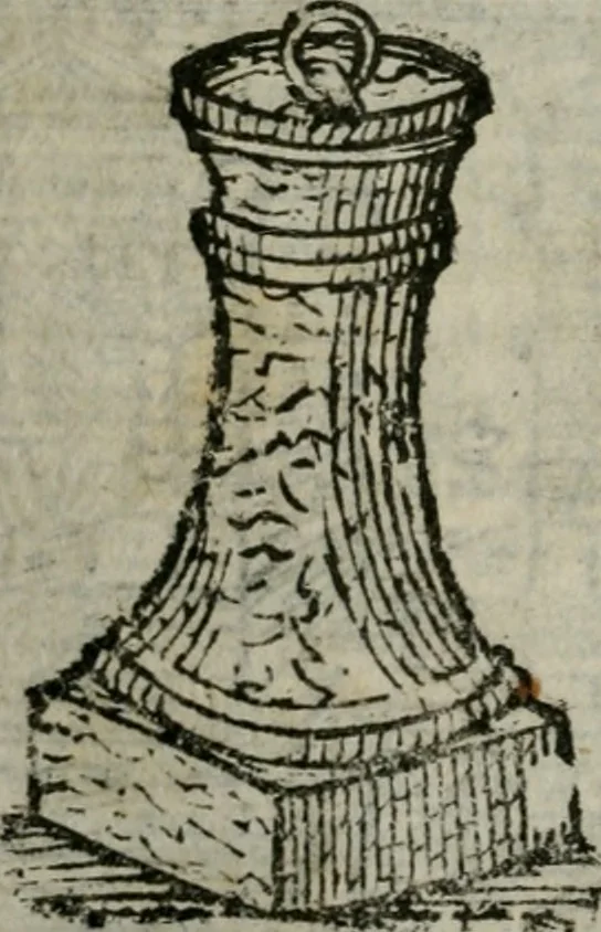 An illustration from Roma ricercata nel suo sito : con tutte le curiosità, che in essa si ritrouano, tanto antiche, come moderne, cioè chiese, monasterij, hospidali, collegij, seminarij, tempij, teatri, anfiteatri, naumachie, cerchi, fori, curie, palazzi, e statue, librarie, musei, pitture, sculture, & i nomi degli artefici, 1687, leaf 99