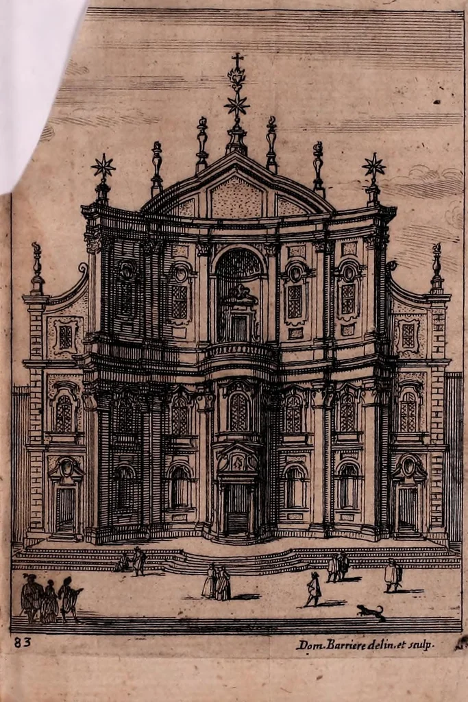 An illustration from Roma ricercata nel suo sito & nella scuola di tutti gli antiquarij, 1658, leaf 105