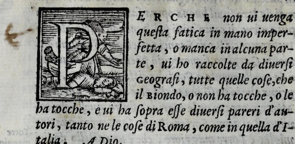 An illustration from Roma ristavrata, et, Italia illvstrata, 1558, leaf 516