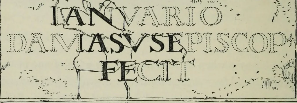 An illustration from Roma Sotterranea; or, Some account of the Roman catacombs especially of the cemetery of San Callisto, compiled from the works of Commendatore de Rossi with the consent of the author, 1869, leaf 107