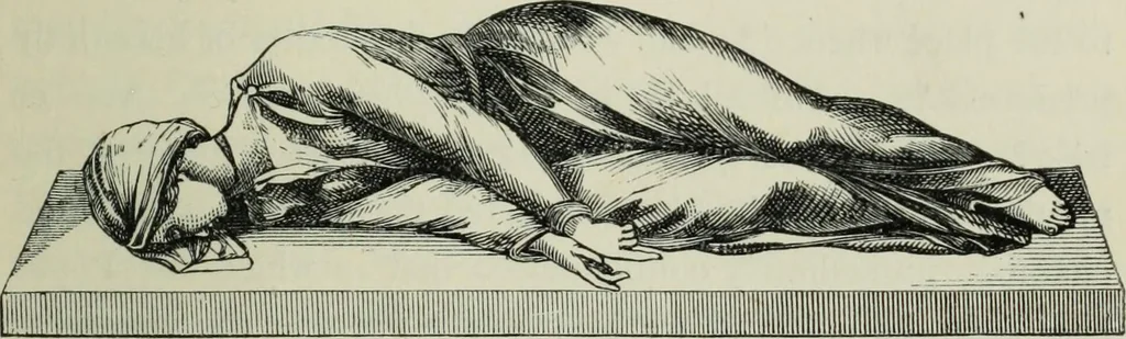 An illustration from Roma Sotterranea; or, Some account of the Roman catacombs especially of the cemetery of San Callisto, compiled from the works of Commendatore de Rossi with the consent of the author, 1869, leaf 184