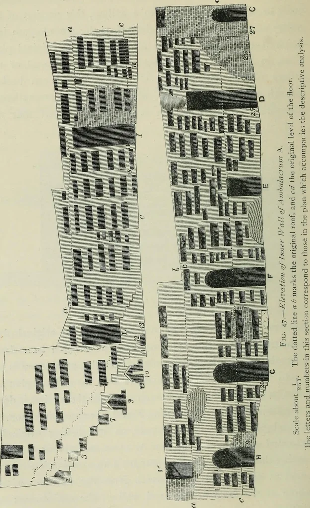 An illustration from Roma Sotterranea; or, Some account of the Roman catacombs especially of the cemetery of San Callisto, compiled from the works of Commendatore de Rossi with the consent of the author, 1869, leaf 369