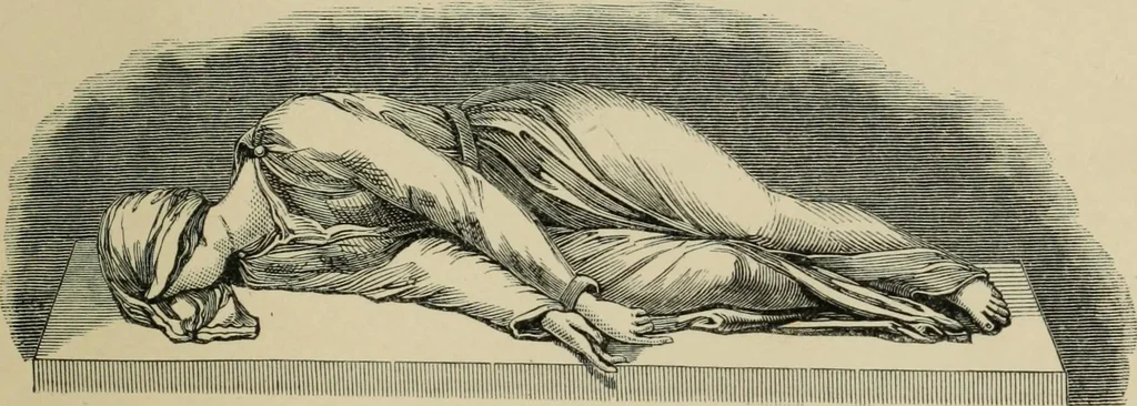 An illustration from Roma Sotterranea; or, Some account of the Roman catacombs especially of the cemetery of San Callisto, compiled from the works of Commendatore de Rossi with the consent of the author, 1869, leaf 444