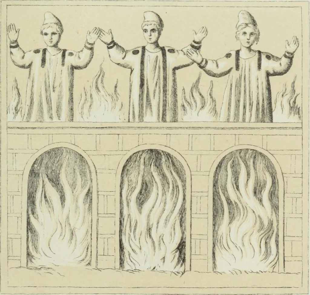 An illustration from Roma Sotterranea; or, Some account of the Roman catacombs especially of the cemetery of San Callisto, compiled from the works of Commendatore de Rossi with the consent of the author, 1869, leaf 462