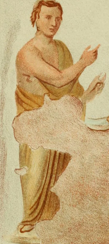 An illustration from Roma Sotterranea; or, Some account of the Roman catacombs especially of the cemetery of San Callisto, compiled from the works of Commendatore de Rossi with the consent of the author, 1869, leaf 464