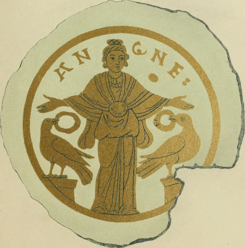 An illustration from Roma Sotterranea; or, Some account of the Roman catacombs especially of the cemetery of San Callisto, compiled from the works of Commendatore de Rossi with the consent of the author, 1869, leaf 480