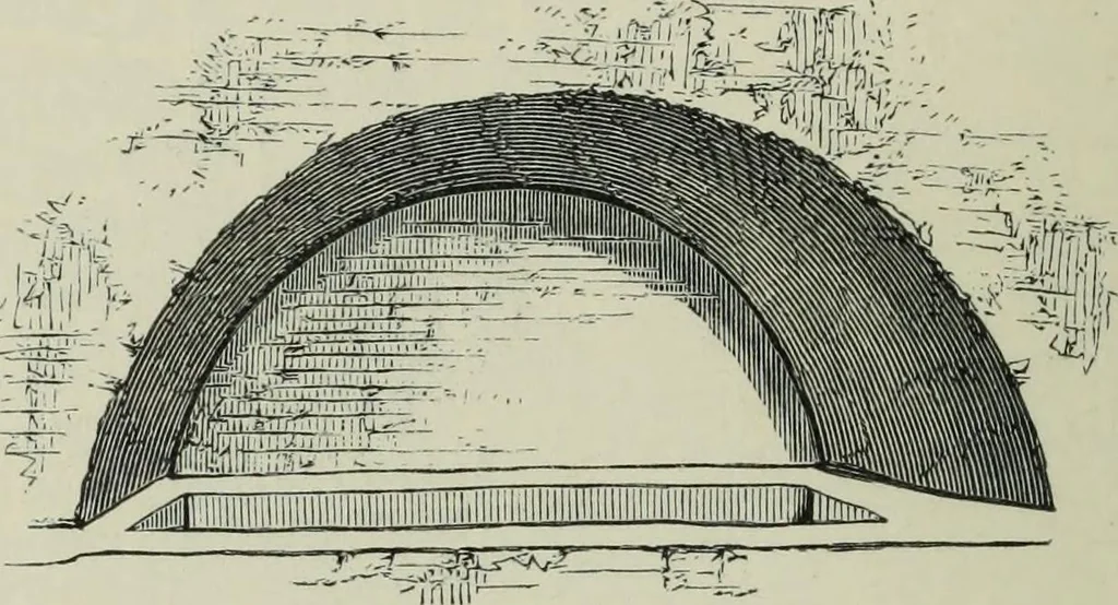 An illustration from Roma Sotterranea; or, Some account of the Roman catacombs especially of the cemetery of San Callisto, compiled from the works of Commendatore de Rossi with the consent of the author, 1869, leaf 57
