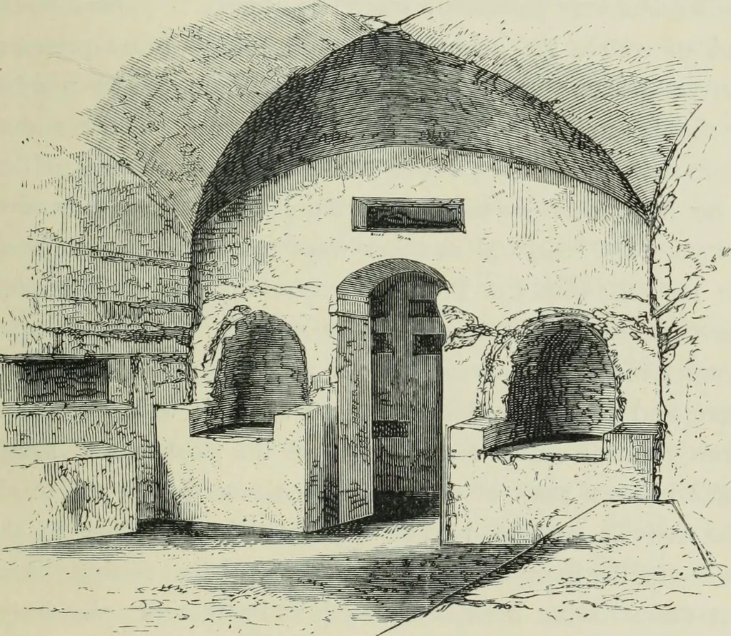 An illustration from Roma Sotterranea; or, Some account of the Roman catacombs especially of the cemetery of San Callisto, compiled from the works of Commendatore de Rossi with the consent of the author, 1869, leaf 58