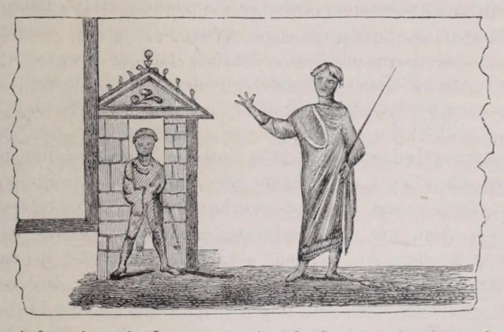 An illustration from Roma sotterranea : die römischen Katakomben. Eine Darstellung der neuesten Forschungen mit Zugrundelegung des Werkes, 1873, leaf 317