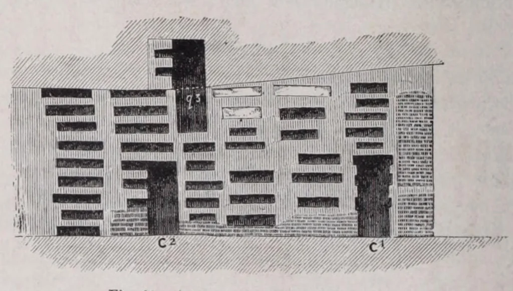 An illustration from Roma sotterranea : die römischen Katakomben. Eine Darstellung der neuesten Forschungen mit Zugrundelegung des Werkes, 1873, leaf 386