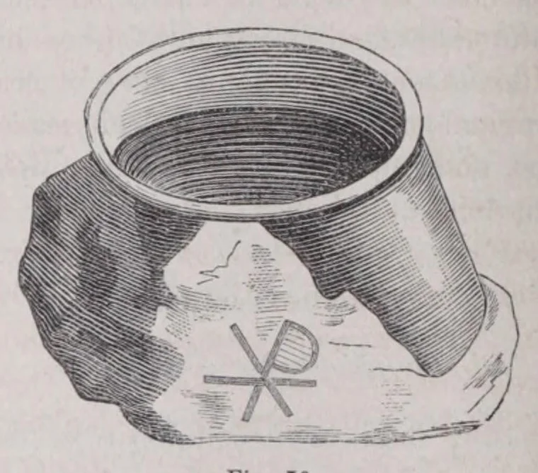 An illustration from Roma sotterranea : die römischen Katakomben. Eine Darstellung der neuesten Forschungen mit Zugrundelegung des Werkes, 1873, leaf 490