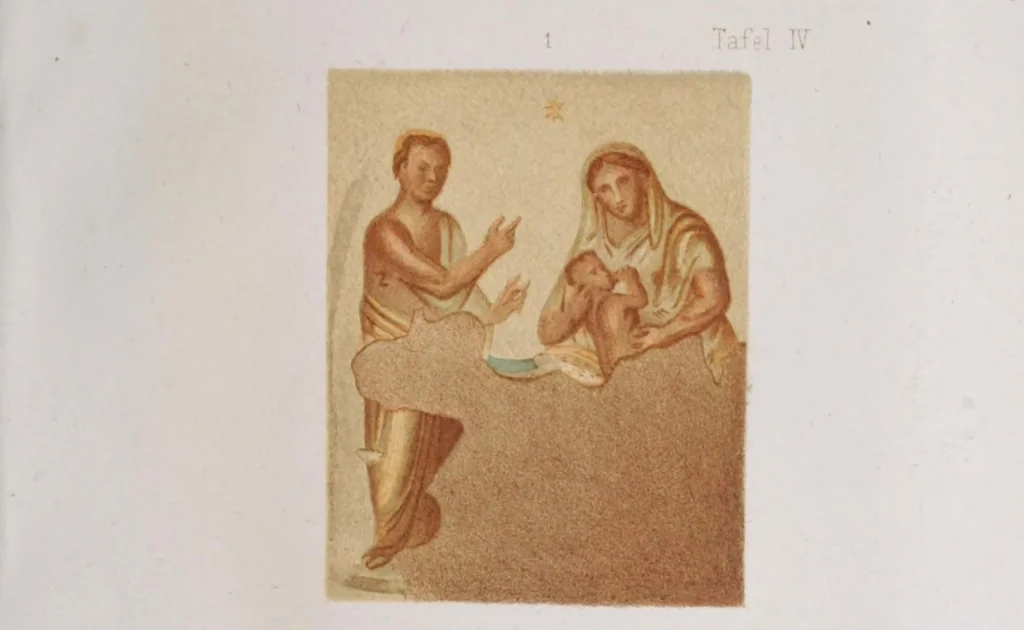 An illustration from Roma sotterranea : die römischen Katakomben. Eine Darstellung der neuesten Forschungen mit Zugrundelegung des Werkes, 1873, leaf 623