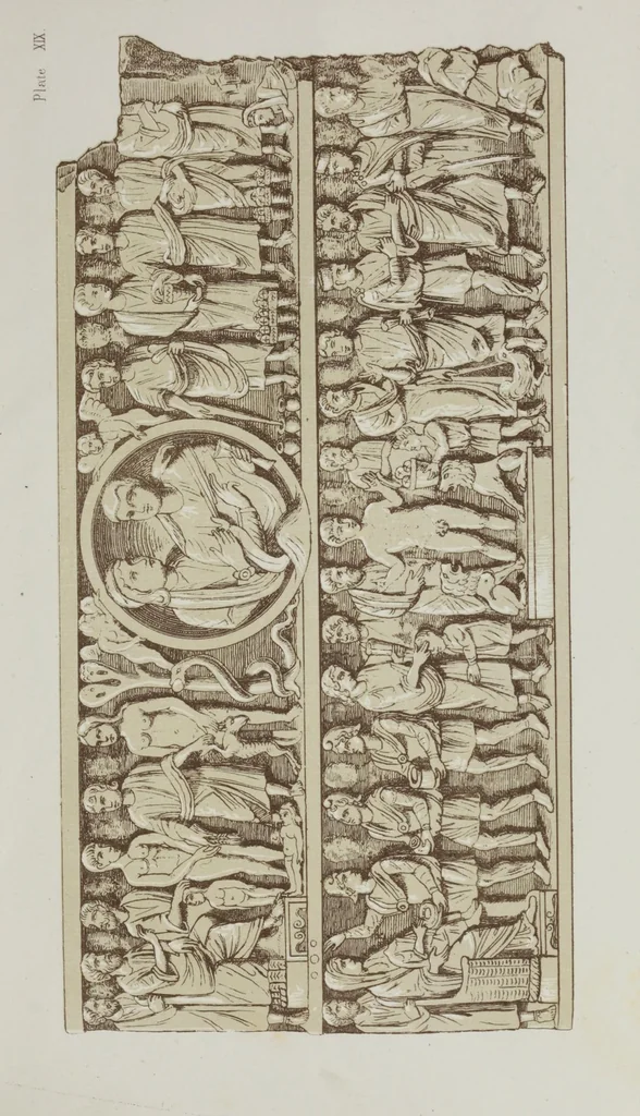 An illustration from Roma sotterranea : or some account of the Roman catacombs, especially of the cemetery of San Callisto, 1869, leaf 523