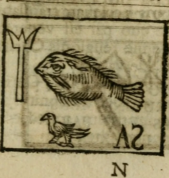 An illustration from Roma subterranea novissima : in qua antiqua christianorum et praecipue martyrum, coemeteria, tituli, monimenta, epitaphia, inscriptiones, ac nobiliora sanctorum sepulchra, tribus libris distincta, fideli enarratione pariter ac graphicis iconibus, ceu gemina face illustrantur : plurimaeque inde res ecclesiasticae declarantur, 1671, leaf 372