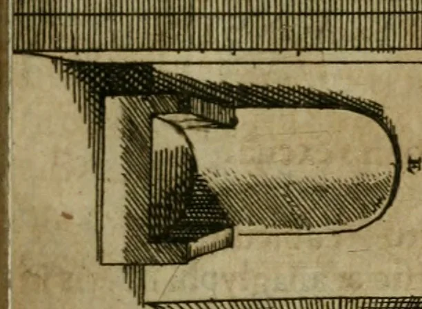 An illustration from Roma subterranea novissima : in qua antiqua christianorum et praecipue martyrum, coemeteria, tituli, monimenta, epitaphia, inscriptiones, ac nobiliora sanctorum sepulchra, tribus libris distincta, fideli enarratione pariter ac graphicis iconibus, ceu gemina face illustrantur : plurimaeque inde res ecclesiasticae declarantur, 1671, leaf 544