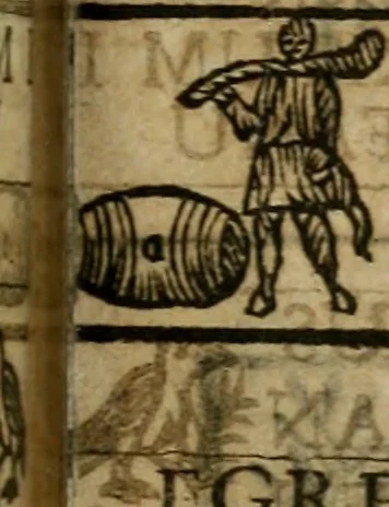 An illustration from Roma subterranea novissima : in qua antiqua christianorum et praecipue martyrum, coemeteria, tituli, monimenta, epitaphia, inscriptiones, ac nobiliora sanctorum sepulchra, tribus libris distincta, fideli enarratione pariter ac graphicis iconibus, ceu gemina face illustrantur : plurimaeque inde res ecclesiasticae declarantur, 1671, leaf 590