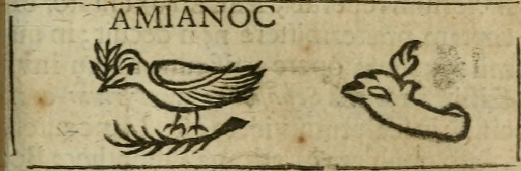 An illustration from Roma subterranea novissima : in qua antiqua christianorum et praecipue martyrum, coemeteria, tituli, monimenta, epitaphia, inscriptiones, ac nobiliora sanctorum sepulchra, tribus libris distincta, fideli enarratione pariter ac graphicis iconibus, ceu gemina face illustrantur : plurimaeque inde res ecclesiasticae declarantur, 1671, leaf 616