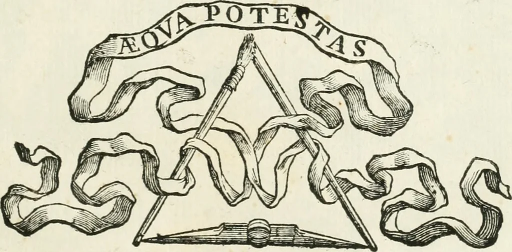 An illustration from Roma, tutrice delle belle arti, pittura, scultura, e architettura : mostrata nel Campidoglio dall'Accademia del disegno il dì 2. ottobre 1710 : essendo principe della medesima il signor cavalier Carlo Maratti, 1710, leaf 2