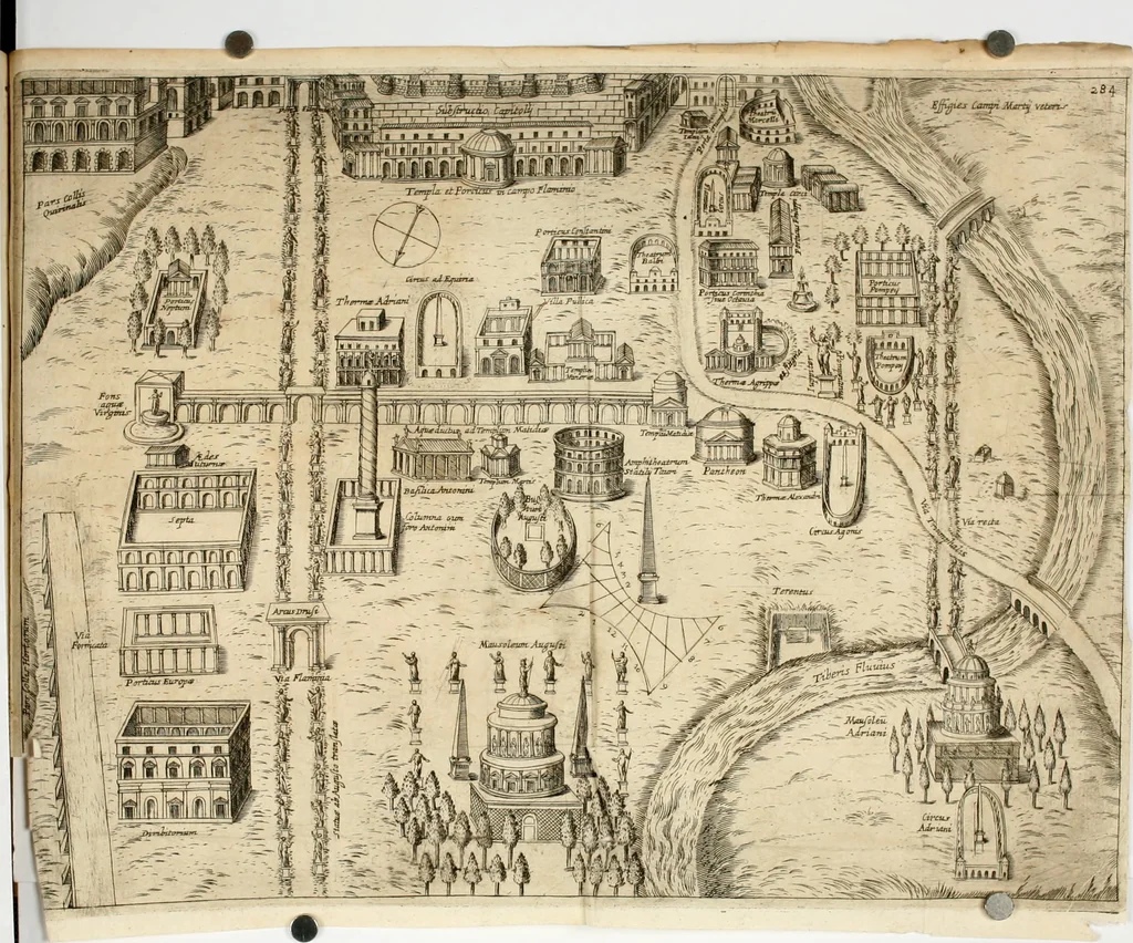 An illustration from Roma vetus ac recens vtriusque aedificiis ad eruditam cognitionem expositis, 1639, leaf 305