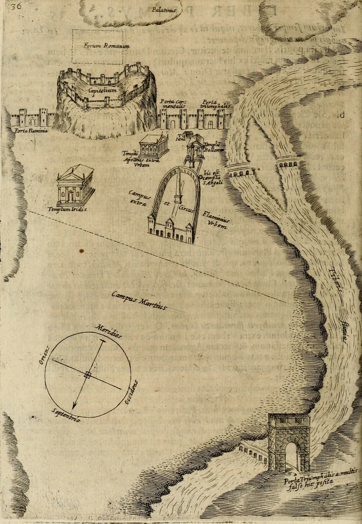 An illustration from Roma vetus ac recens vtriusque aedificiis ad eruditam cognitionem expositis, 1639, leaf 51