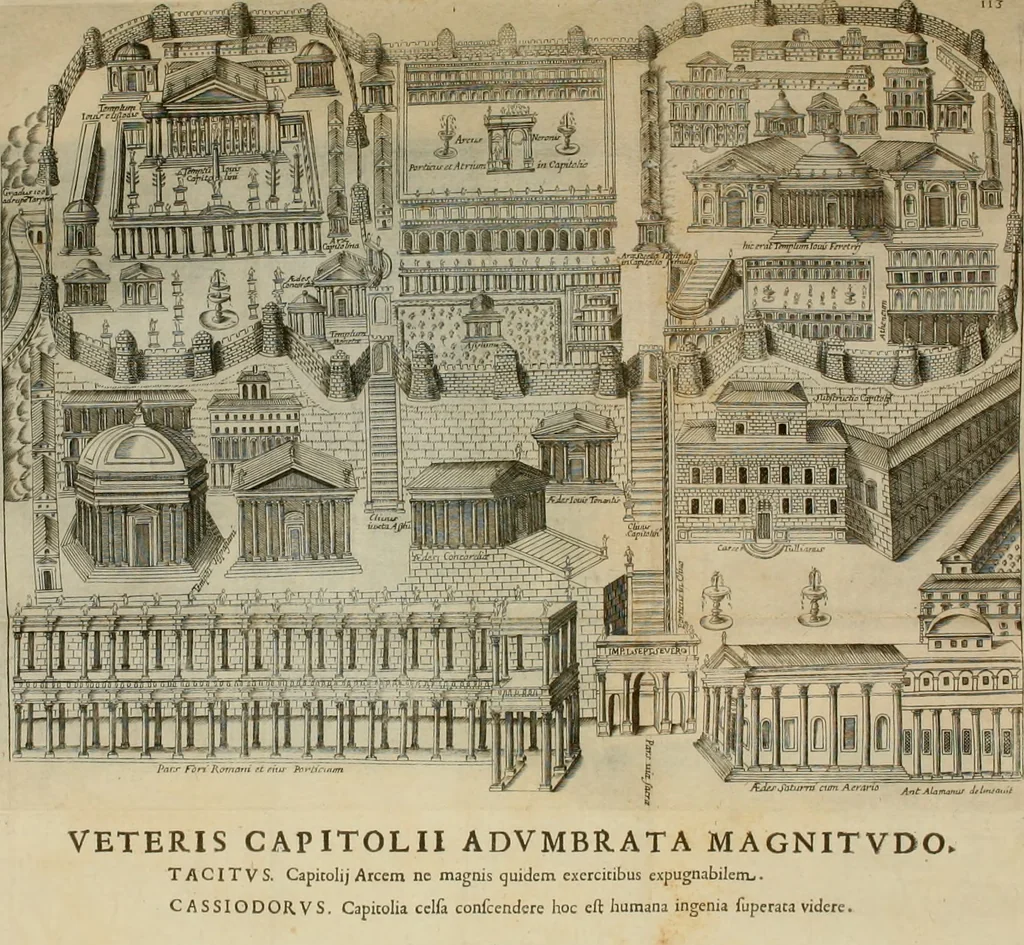 An illustration from Roma vetus ac recens, vtriusque aedificiis ad eruditam cognitionem expositis, 1665, leaf 133