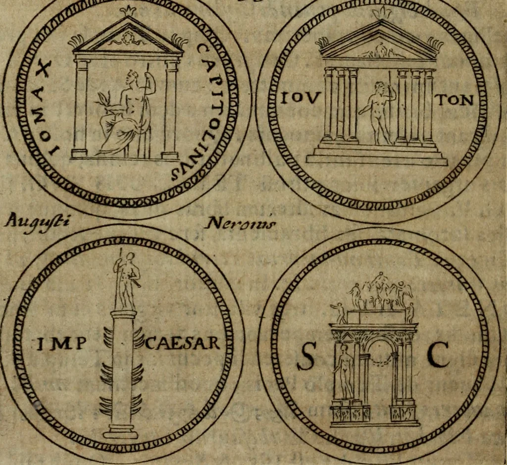 An illustration from Roma vetus ac recens, vtriusque aedificiis ad eruditam cognitionem expositis, 1665, leaf 163