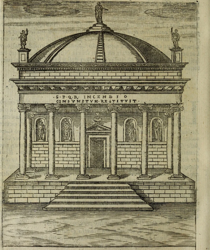 An illustration from Roma vetus ac recens, vtriusque aedificiis ad eruditam cognitionem expositis, 1665, leaf 173