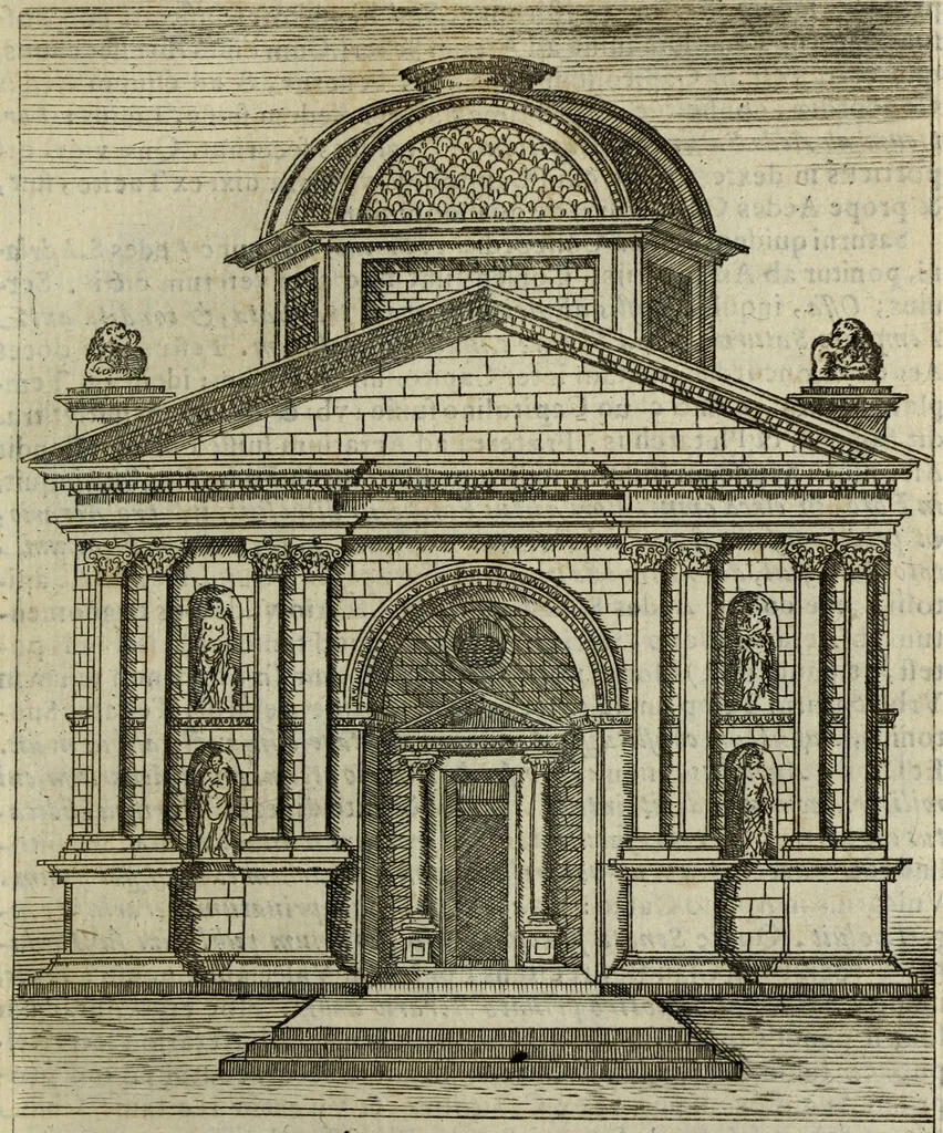 An illustration from Roma vetus ac recens, vtriusque aedificiis ad eruditam cognitionem expositis, 1665, leaf 176