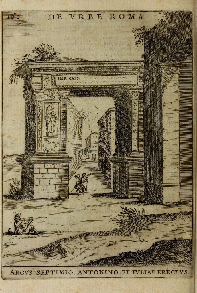 An illustration from Roma vetus ac recens, vtriusque aedificiis ad eruditam cognitionem expositis, 1665, leaf 181