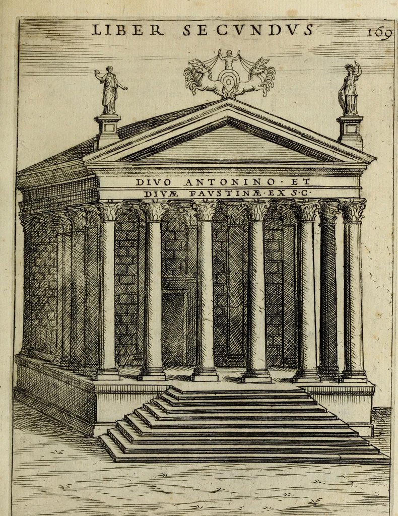 An illustration from Roma vetus ac recens, vtriusque aedificiis ad eruditam cognitionem expositis, 1665, leaf 190