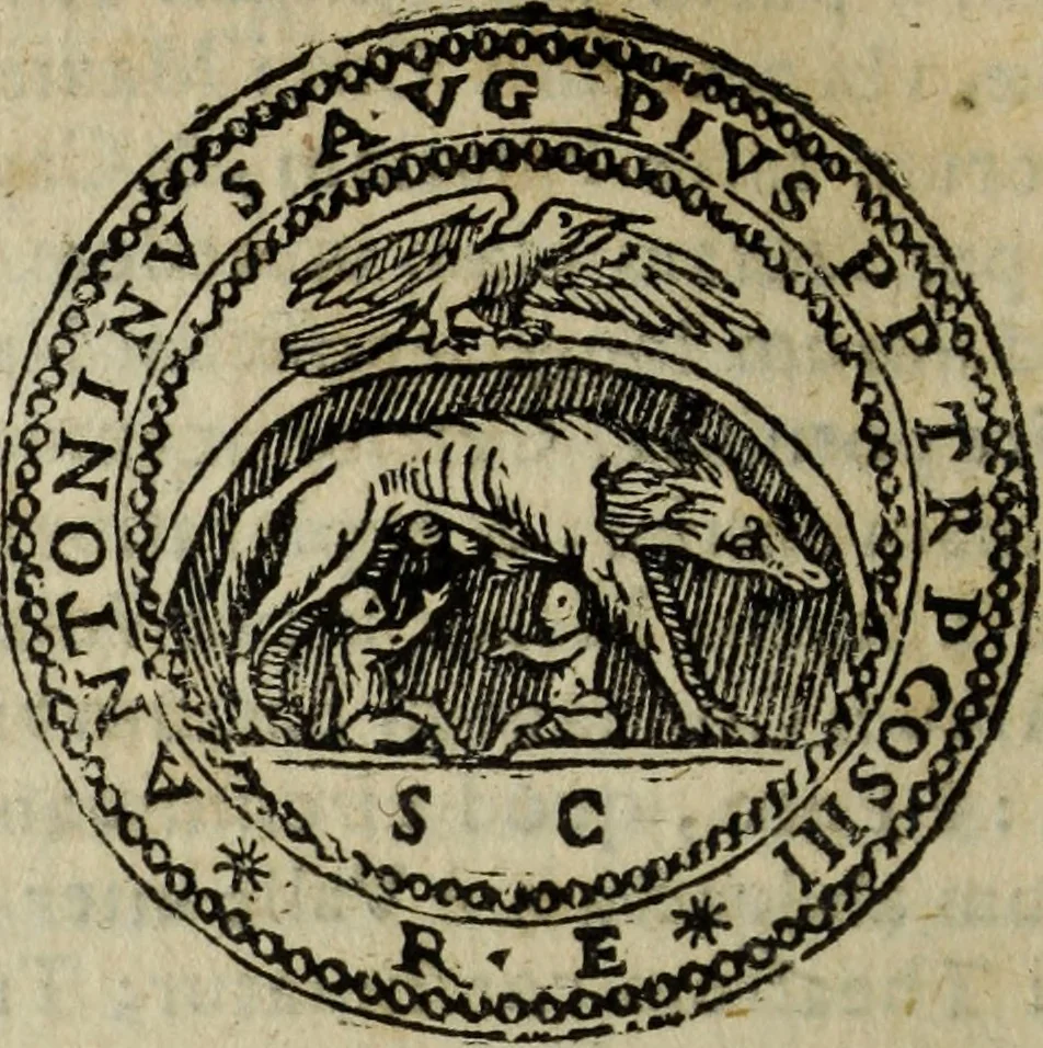An illustration from Roma vetus ac recens, vtriusque aedificiis ad eruditam cognitionem expositis, 1665, leaf 195
