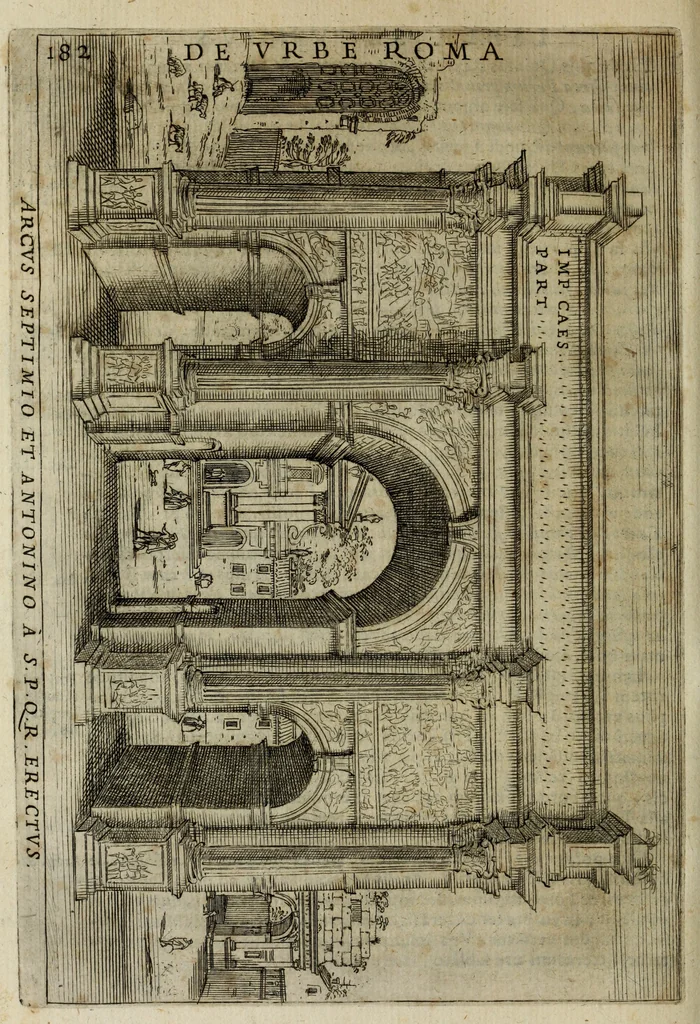 An illustration from Roma vetus ac recens, vtriusque aedificiis ad eruditam cognitionem expositis, 1665, leaf 203