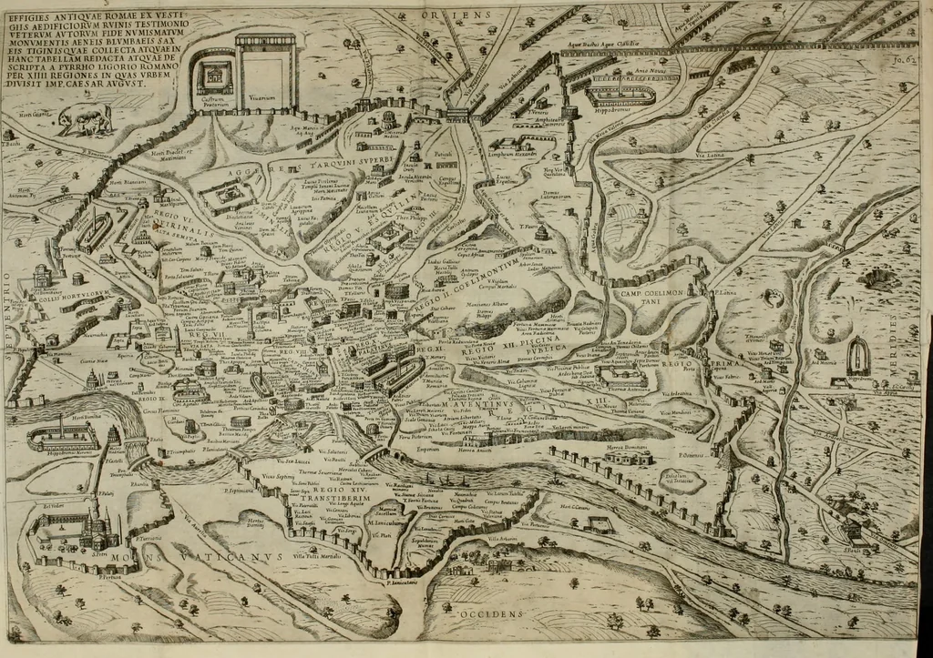 An illustration from Roma vetus ac recens, vtriusque aedificiis ad eruditam cognitionem expositis, 1665, leaf 21