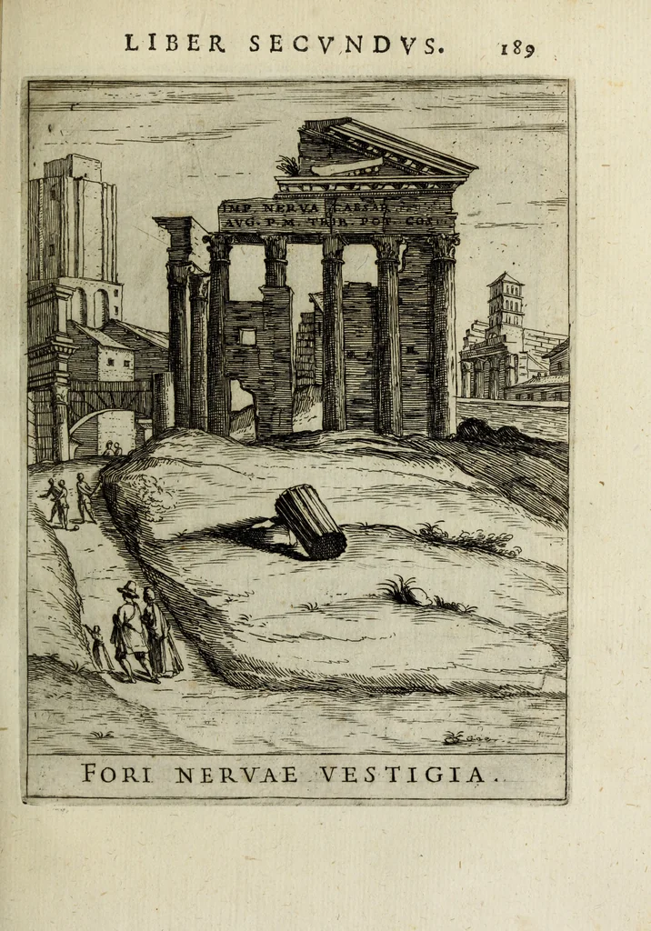 An illustration from Roma vetus ac recens, vtriusque aedificiis ad eruditam cognitionem expositis, 1665, leaf 210