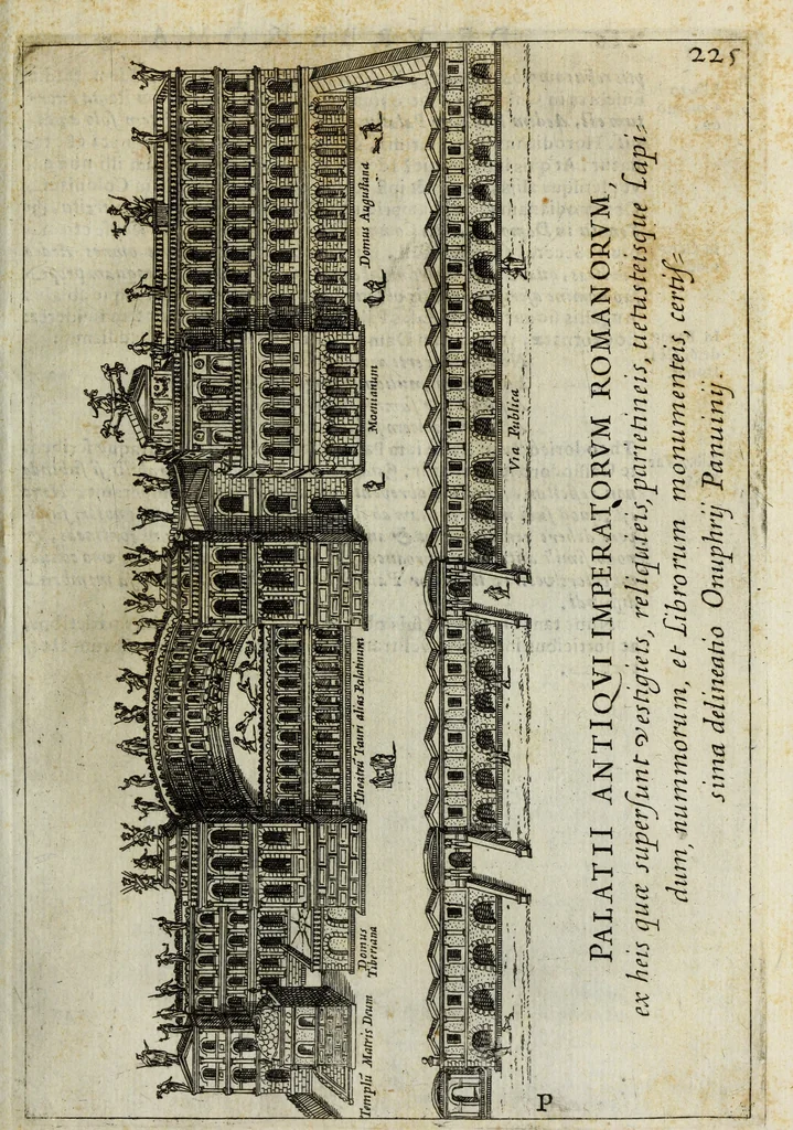 An illustration from Roma vetus ac recens, vtriusque aedificiis ad eruditam cognitionem expositis, 1665, leaf 246