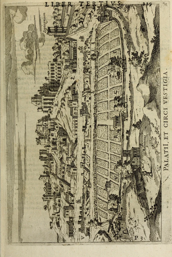 An illustration from Roma vetus ac recens, vtriusque aedificiis ad eruditam cognitionem expositis, 1665, leaf 250