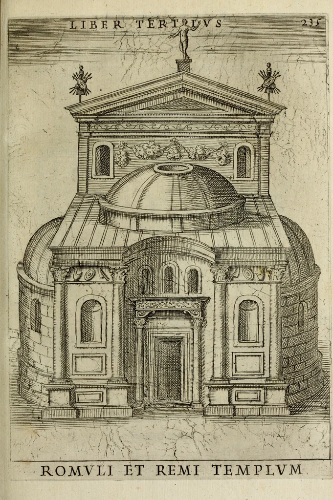 An illustration from Roma vetus ac recens, vtriusque aedificiis ad eruditam cognitionem expositis, 1665, leaf 256