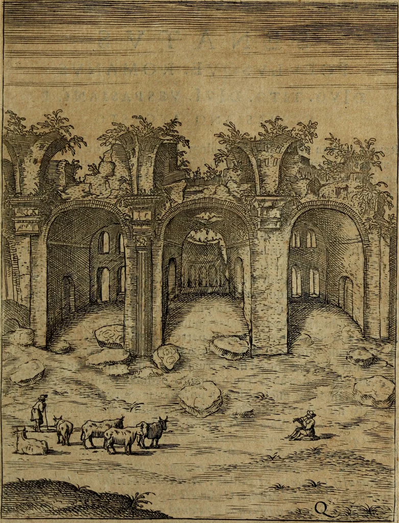 An illustration from Roma vetus ac recens, vtriusque aedificiis ad eruditam cognitionem expositis, 1665, leaf 262