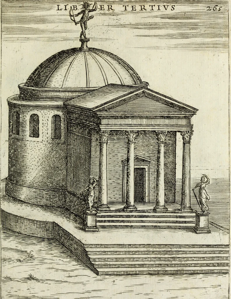 An illustration from Roma vetus ac recens, vtriusque aedificiis ad eruditam cognitionem expositis, 1665, leaf 286