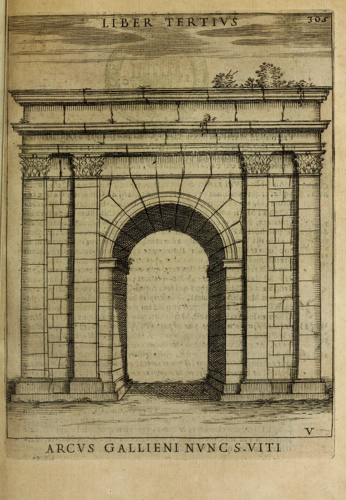 An illustration from Roma vetus ac recens, vtriusque aedificiis ad eruditam cognitionem expositis, 1665, leaf 326