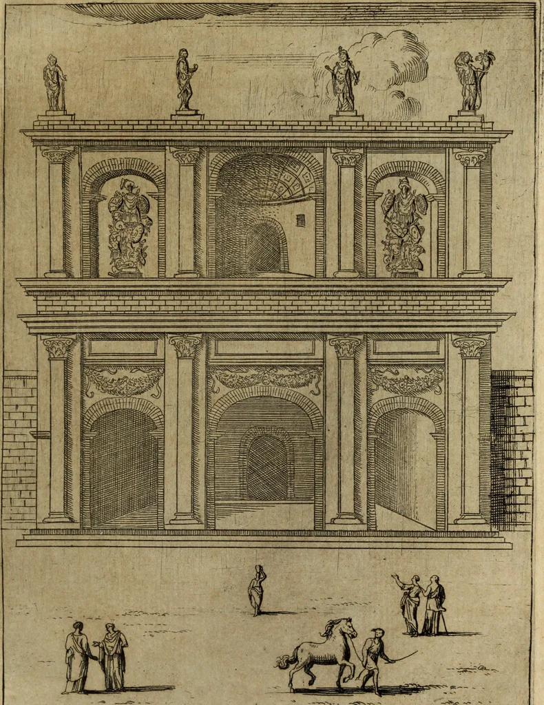An illustration from Roma vetus ac recens, vtriusque aedificiis ad eruditam cognitionem expositis, 1665, leaf 328