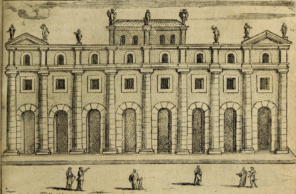 An illustration from Roma vetus ac recens, vtriusque aedificiis ad eruditam cognitionem expositis, 1665, leaf 344