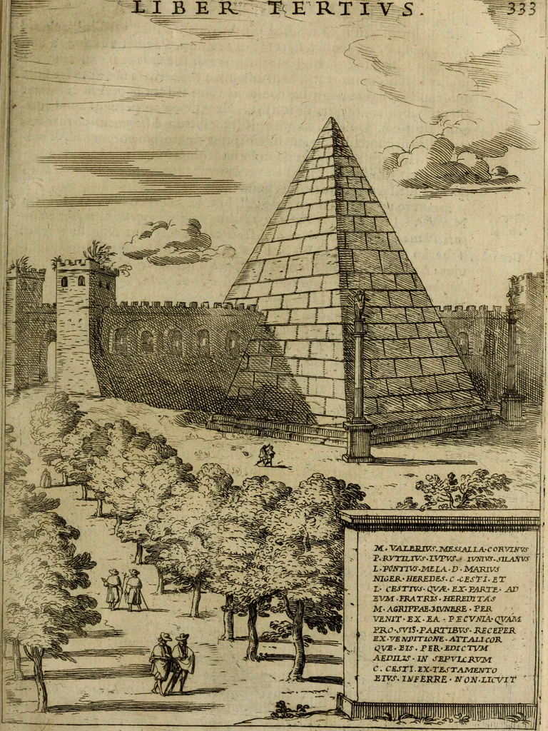 An illustration from Roma vetus ac recens, vtriusque aedificiis ad eruditam cognitionem expositis, 1665, leaf 354