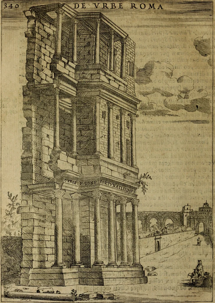 An illustration from Roma vetus ac recens, vtriusque aedificiis ad eruditam cognitionem expositis, 1665, leaf 361