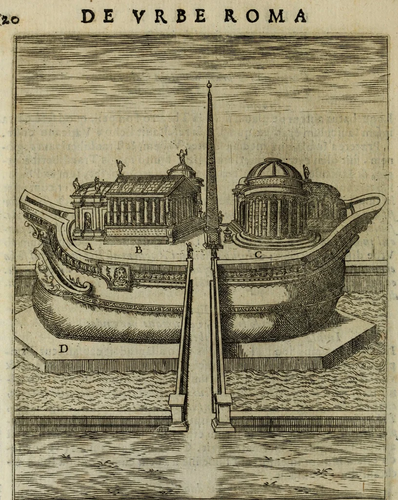 An illustration from Roma vetus ac recens, vtriusque aedificiis ad eruditam cognitionem expositis, 1665, leaf 37